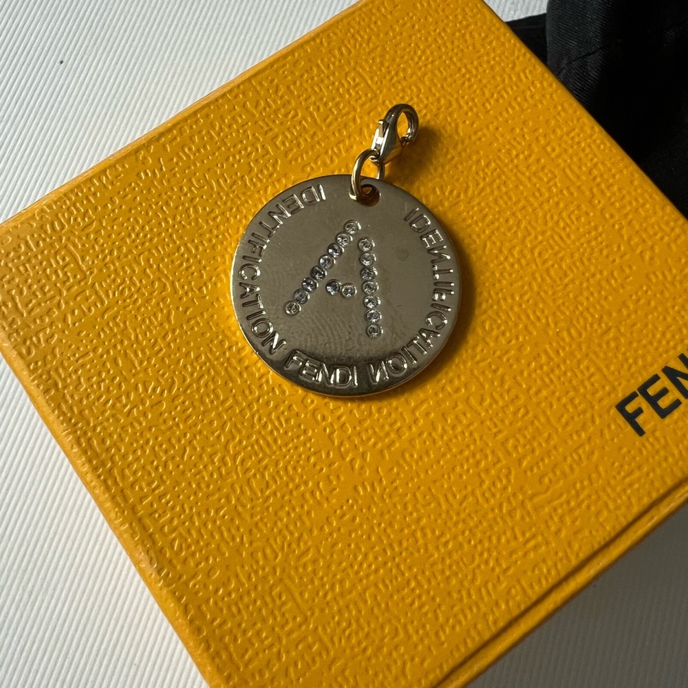 FENDI authentic Jewelry | Fendi Identification letter A Charm Gold Plated | - Picture 9 of 12